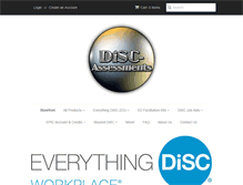 Tablet Screenshot of disc-assessments.com